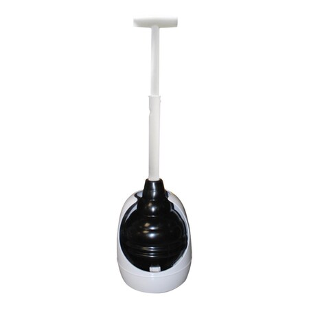 Homewardbound 15 x 6 in. Dia. Beehive Toilet Plunger with Holder HO2512481